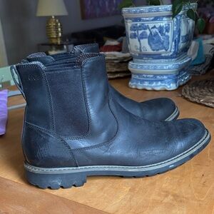 Clarks Montacute Clarkdale black leather Men's Boots